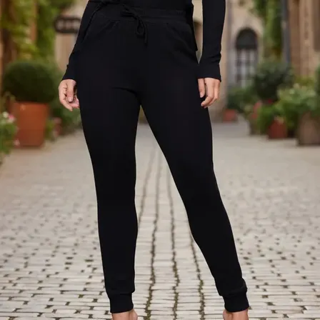 Conjunto Feminino Blusa E Calça Lãnzinha Inverno 2 Peças