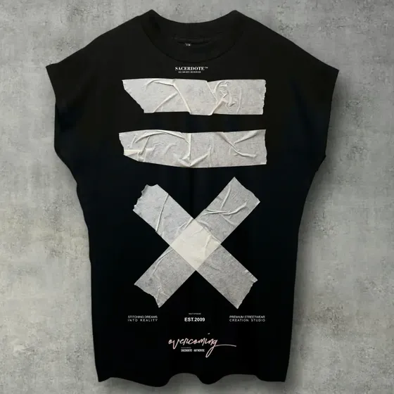 Regata Masculina Fita Crepe Algodão Premium