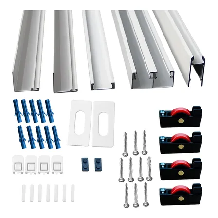 Kit Pia Vidro Aluminio Pedra Porcelanato 1,00 X 1,00 Metros