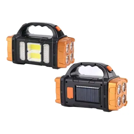 Lanterna Solar Led Potente Usb Portátil Recarregável Portáti