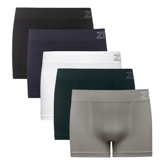 Kit 5 Cuecas Boxer Em Poliamida Sem Costura Zee Rucci
