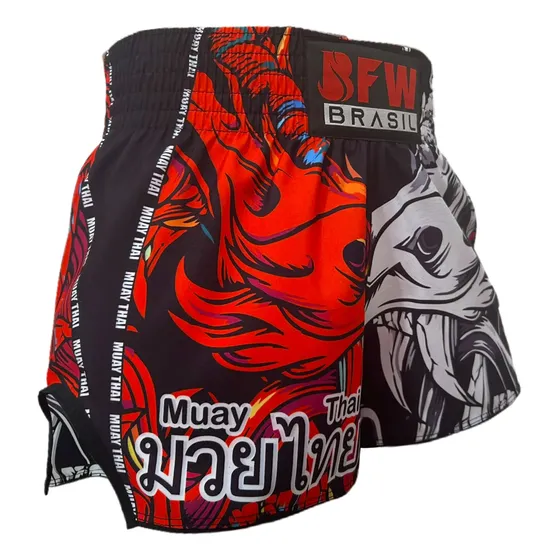 Short Muay Thai Unissex Modelo Tailandês - Fúria Bfw