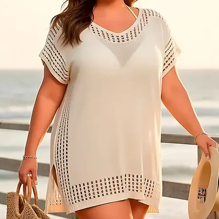 Saída De Praia Plus Size Moda Praia Saída De Banho Grande