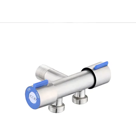 Torneira Registro T Duas Saídas Valvula Dupla Inox Higiênica