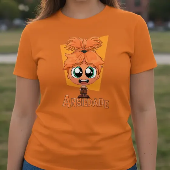 Camiseta Feminina Adulta Divertidamente Personagens Camisa