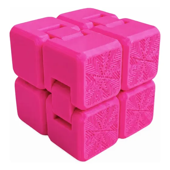 Cubo Infinito Anti Estresse Relaxante Fidget Dourado Pratead