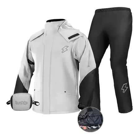 Kit Capa De Chuva Roupa Conjunto Para Motoqueiro Reforçada