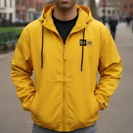 Jaqueta Corta Vento New Era Duo Branded Masculina Amarela