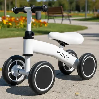 Bicicleta Equilíbrio Infantil Andador Sem Pedal 4 Rodas Bebê