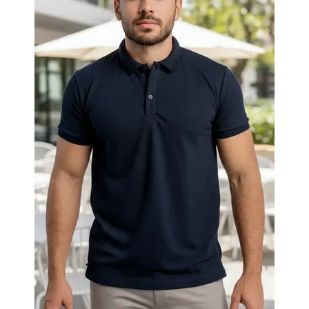 Camiseta Polo Lisa Masculina Piquet Diversas Cores Verão