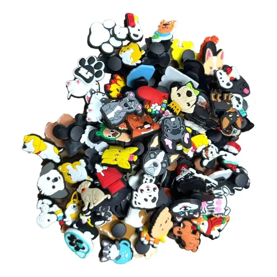 Kit 100 Pins Botons Para Crocs Aleatórios Pronta Entrega