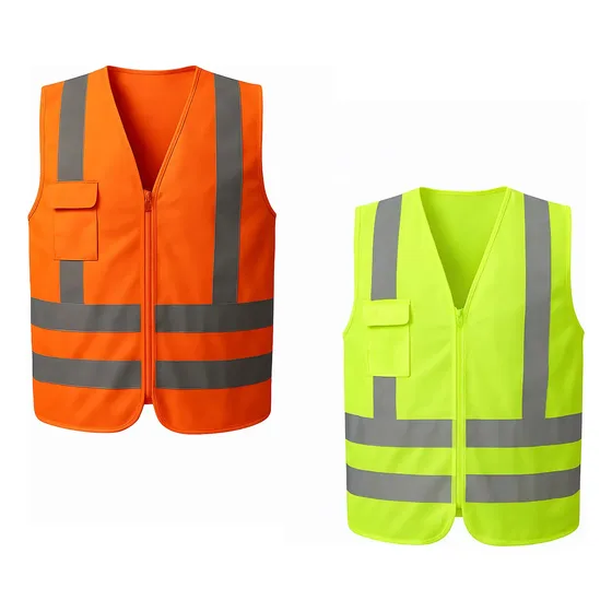 Colete Sinalizador Refletivo Fluorescente Laranja Ou Verde