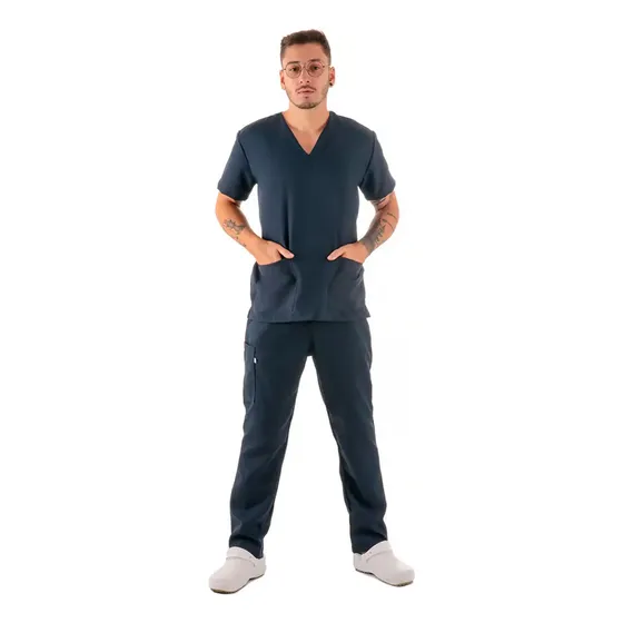 Pijama Cirúrgico Masculino Oxford Enfermagem Scrub