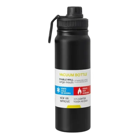Garrafa Térmica 800ml Isotermica Squeeze Academia Aço Inox