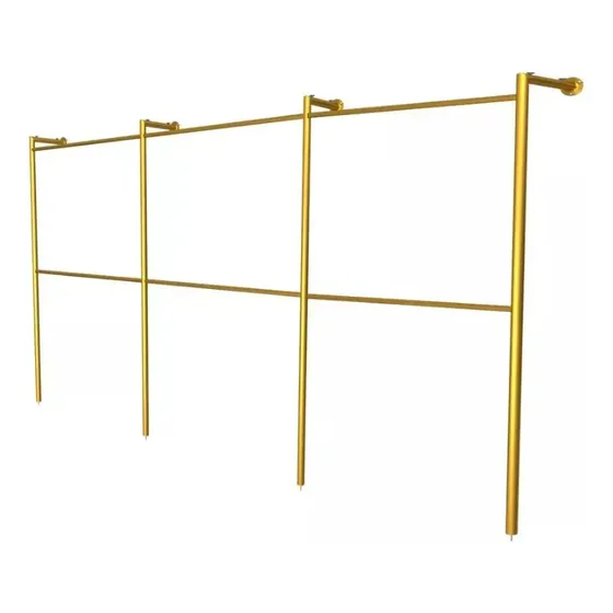 Arara Coluna P/ Roupas Loja / Closet 3 Módulos - 3,6m X2m