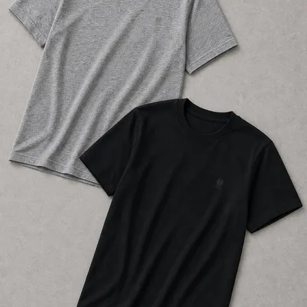Kit 2 Camisetas Over Masculina Polo Wear Preto-mescla