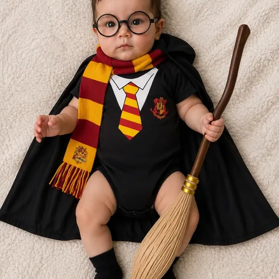 Body Mesversario Bebe-harry Potter Completo
