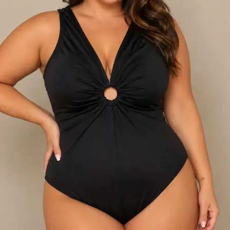 Maio Feminino Praia Body Maiô Plus Size Com Bojo