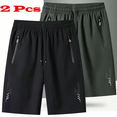 Kit 2 Short De Praia Casual À Prova D'água De Secagem Rápida