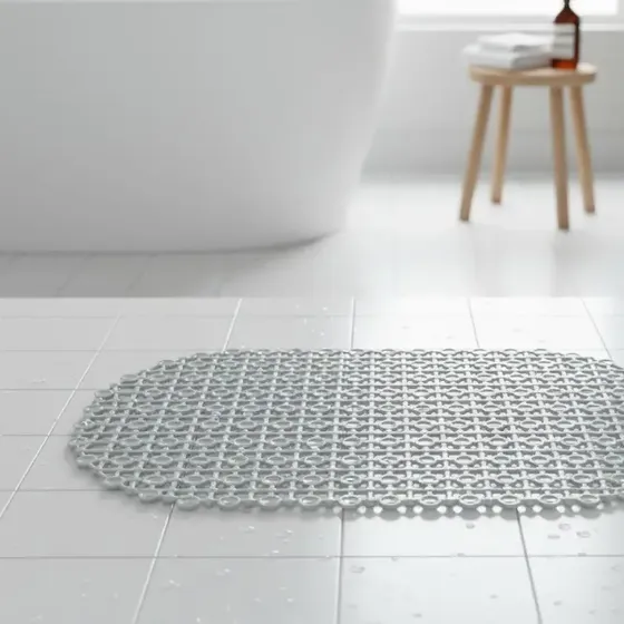 Tapete Para Box Cristal Oval Antiderrapante