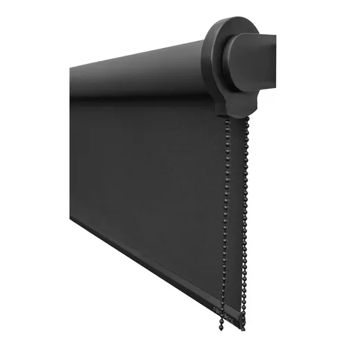 Cortina Persiana Rolô Rolon Blackout Preta 1,70l X 1,20a