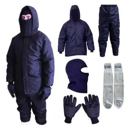 Conjunto Câmara Fria Japona + Calça + Luva + Capuz + Meião