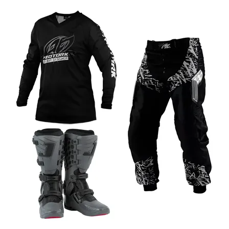 Kit Conjuto Roupa Piloto Motocross Trilha Calça Camisa Bota