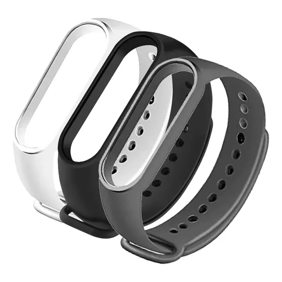 Kit 3 Pulseira Para Smartwatch Compativel Com Mi Band 7 6 5