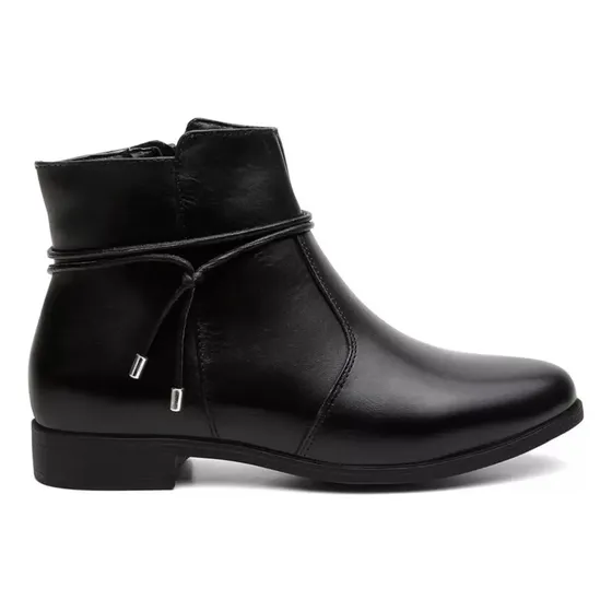 Bota Cano Curto Feminina Couro Legítimo Moda Inverno