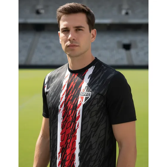 Camisa São Paulo Oficial Plus Size Spfc 2025 Original Force