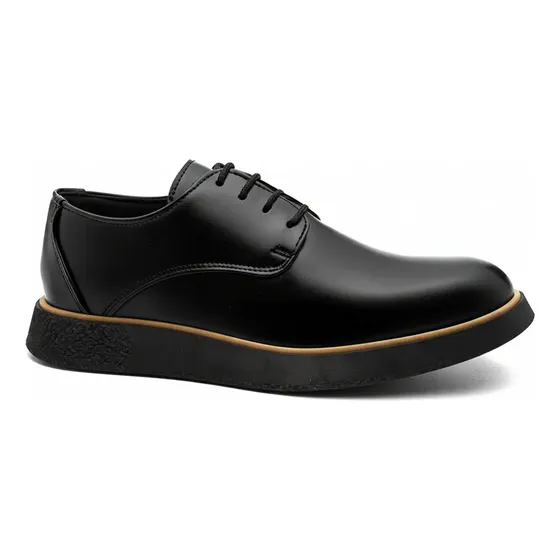 Sapato Masculino Derby New Crepe Elegante Esporte Fino