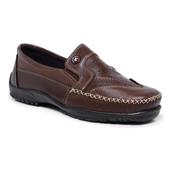 Mocassim Sapatilha Confort Masculino Couro Legitimo Casual
