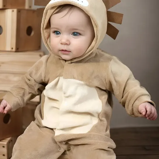 Conjunto Macacão Pantufa Tema Bichinhos Algodão Plush 3d