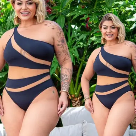 Body Maiô Nula Manga Com Tule - Tamanhos P/m/g
