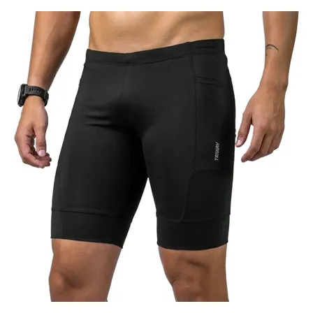 Bermuda De Corrida Masculina Compressão Bolsos Triway Sports
