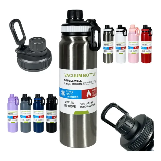 Garrafa Térmica 800ml Frio Com Isolamento Garrafinha Treinos