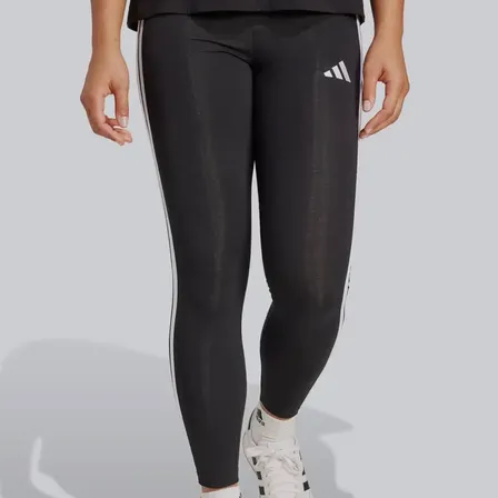 Calça Legging adidas 3 Stripes Feminina Preta E Branca