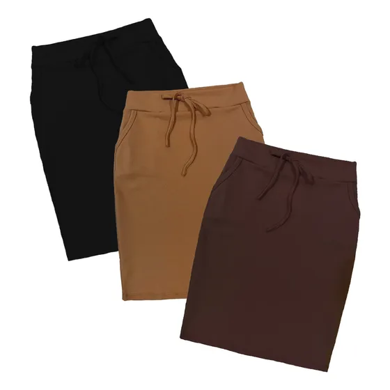 Kit De 3 Saias Moda Elegante Casual Feminina Evangélica