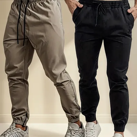 Calça Jogger Leve Poliéster Masculina Look Esportivo Urbano