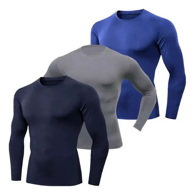 Kit 3 Camiseta Térmica Blusa Proteção Uv Manga Longa Inverno