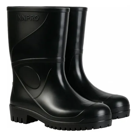 Bota Borracha Pvc Cano Médio Galocha Impermeável Limpeza Epi