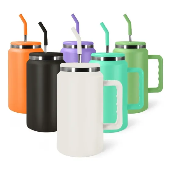 Caneca Térmica 1.500ml Aço Inox Com Alça - Alta Capacidade