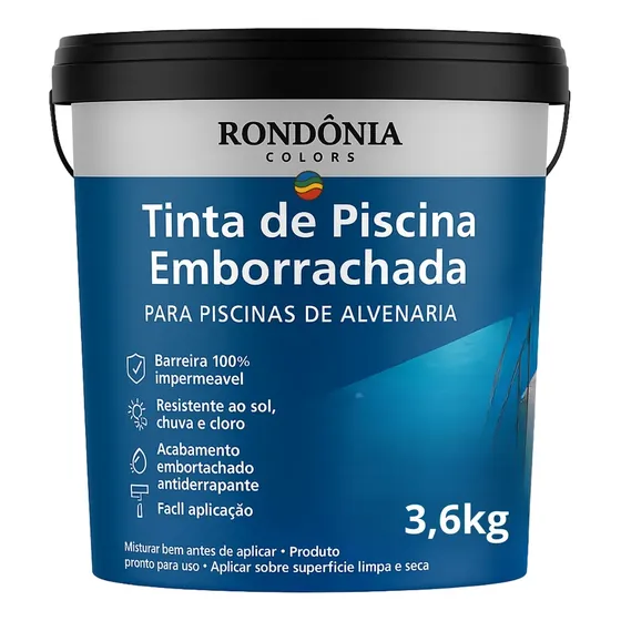 Tinta Piscina Azul 3,6l Pintura Piscina