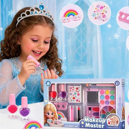 Kit Maquiagem Infantil Completo Para Meninas Laváve