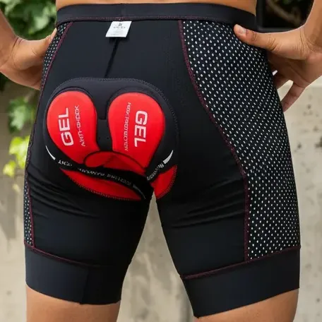 Calça Ciclista Com Gel Respirável À Prova De Choque 5d/3d
