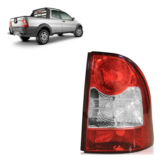 Lanterna Traseira Strada G4 2009 A 2013 Bicolor Canto
