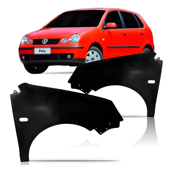 Paralama Polo 2003 2004 2005 2006 Com Furo Pisca Lateral