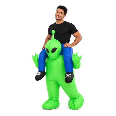 Fantasia Inflável Cosplay Dinossauro Et Ciclista