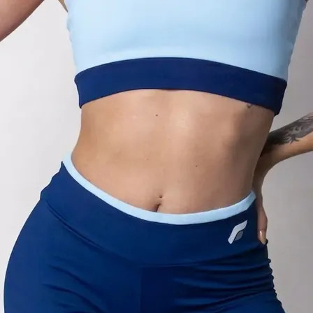Conjunto Fitness Feminino Short E Top Academia Poliamida