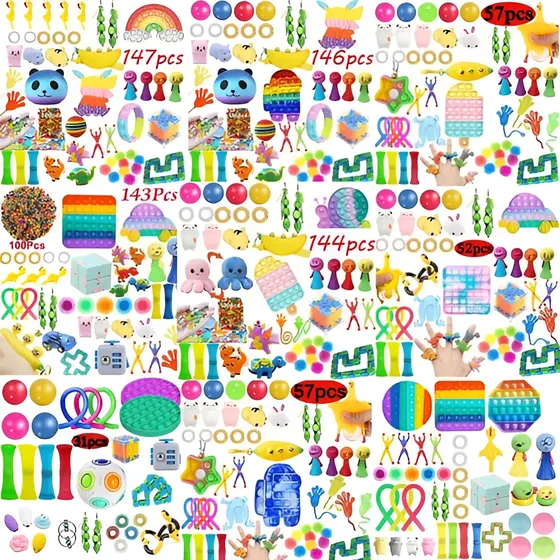 Kit De Brinquedos Sensorial Fidget Stress Relief 31 Pçs